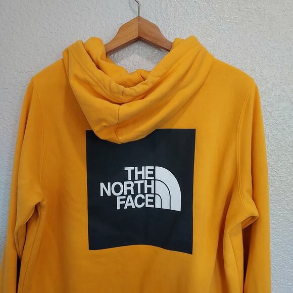 The North Face Yellow Pullover Hoodie Size Large - Picture 6 of 11